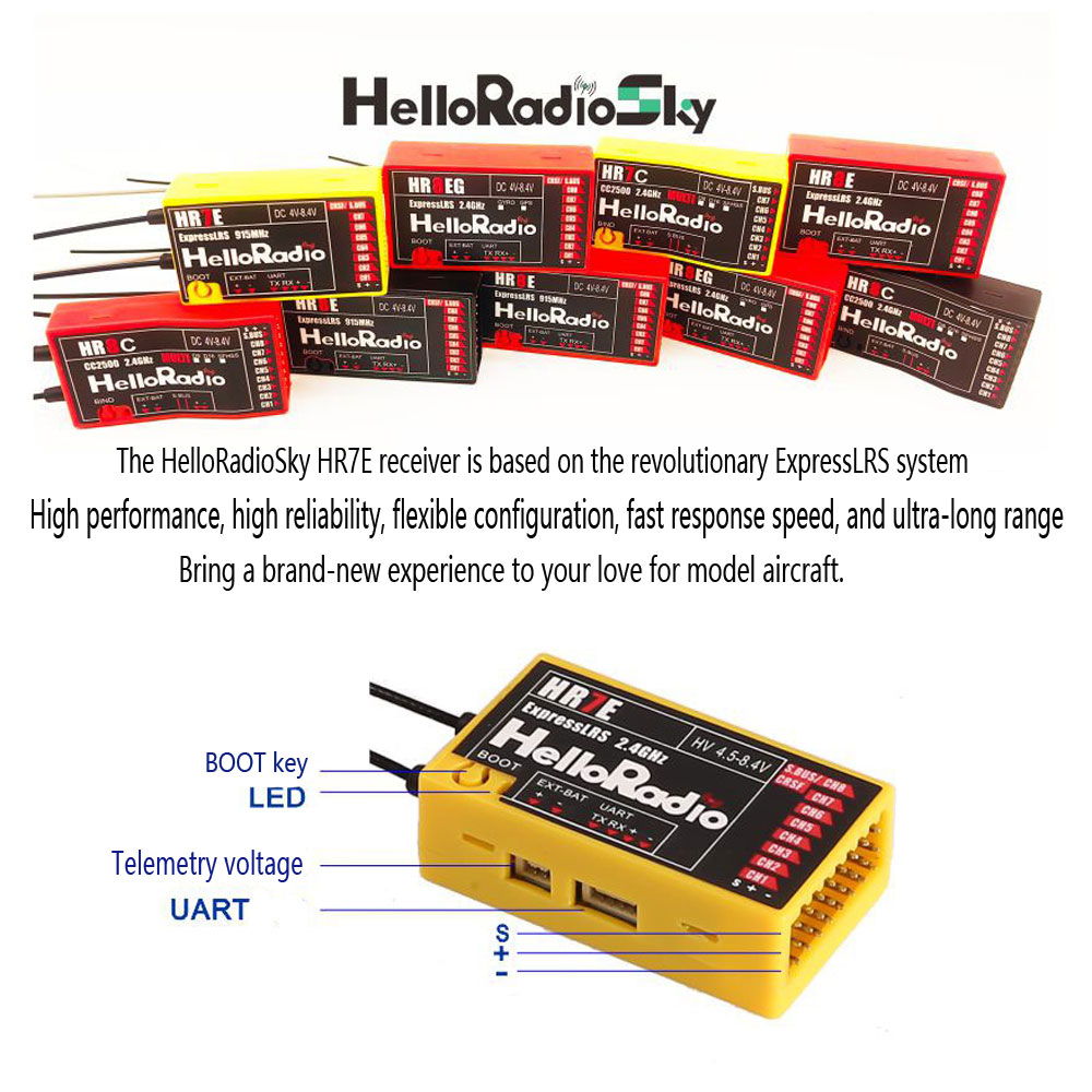 HelloRadio HR7E ELRS PWM 7CH R - Radiomaster Ranger 2.4Ghz Elrs Module ulasan dan harga